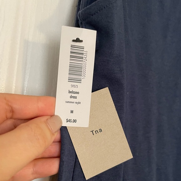 TNA Bolzano Dress Navy - Picture 3 of 5